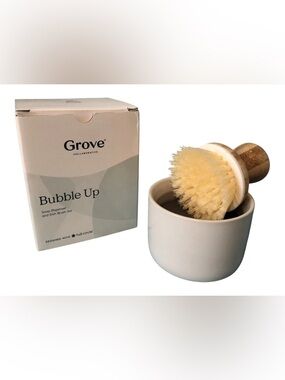 Grove Collaborative Bubble Up Dish Soap Dispenser & Brush Set